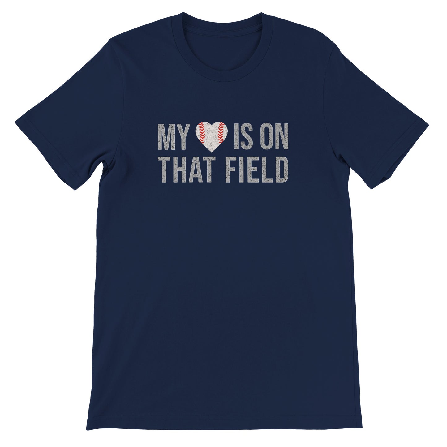 my heart is on that field baseball t shirt Mom Dad Diva Family Threads