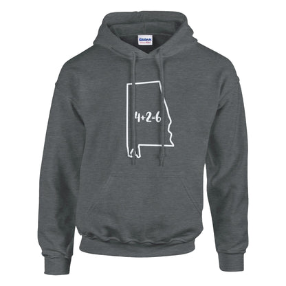 4+2=6 Alabama Unisex Pullover Hoodie - Diva Family Threads