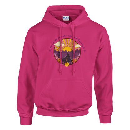 this is the day the lord has made with colorful desert road sunset design classic unisex pullover hoodie gildan® 18500 Mom Dad Diva Family Threads