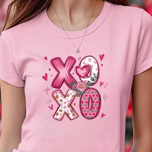 Valentine xoxo womans tshirt coquette