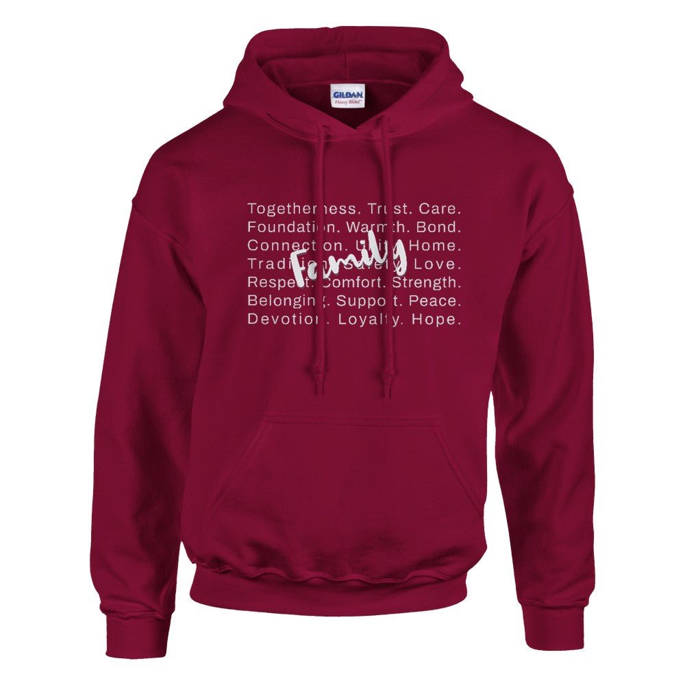 Family Word Art Hoodie - Diva Family Threads