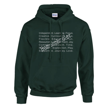 Homeschooler Word Art Hoodie - Diva Family Threads