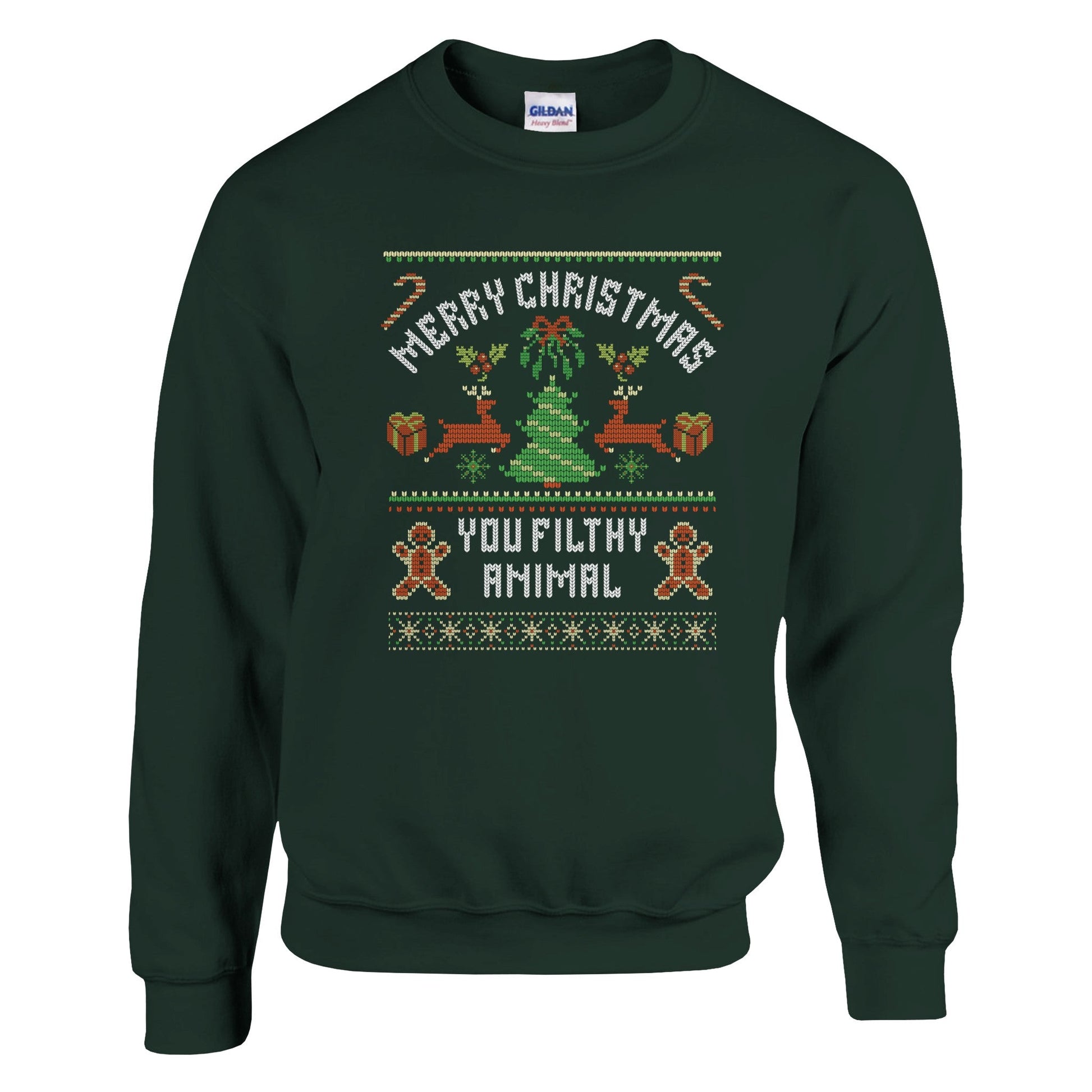 merry christmas you filthy animal ugly christmas sweat shirt Mom Dad Diva Family Threads