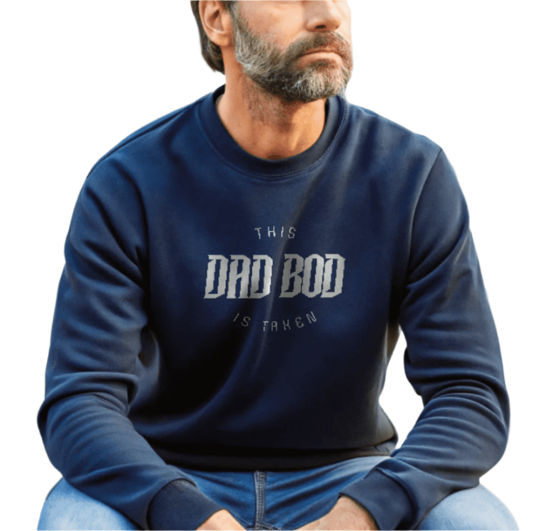 "This Dad Bod is Taken" Classic Unisex Crewneck Sweatshirt | Gildan® 18000 - Diva Family Threads