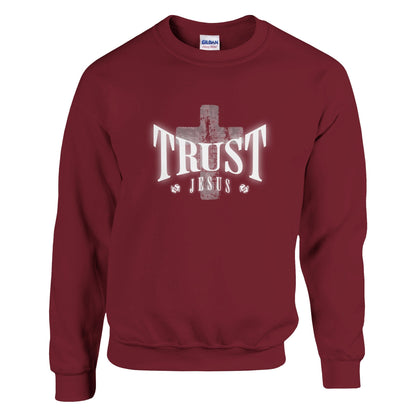 trust jesus stylish t shirt classic unisex crewneck sweatshirt gildan® 18000 Mom Dad Diva Family Threads