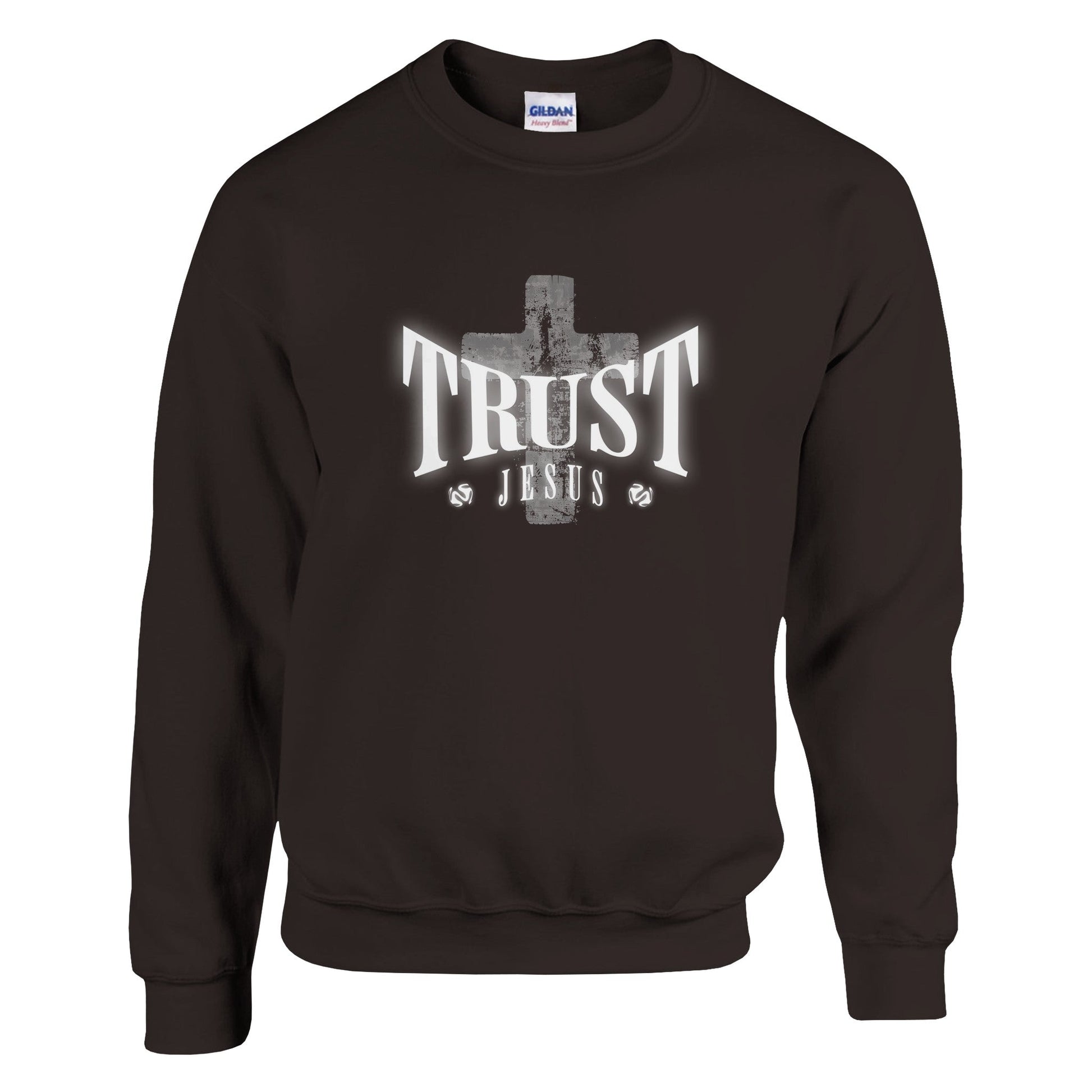 trust jesus stylish t shirt classic unisex crewneck sweatshirt gildan® 18000 Mom Dad Diva Family Threads