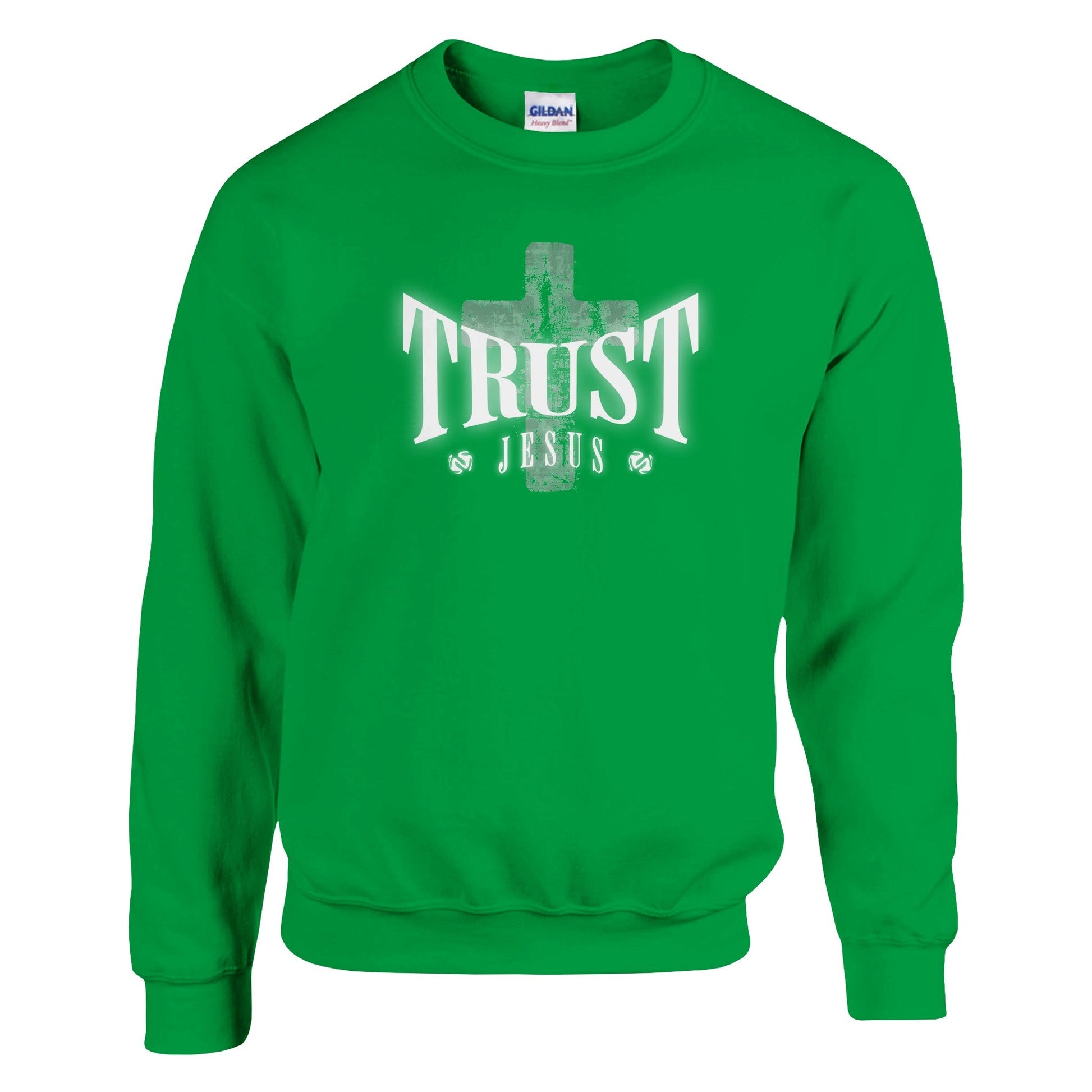 "Trust Jesus" Stylish T-shirt - Classic Unisex Crewneck Sweatshirt - Diva Family Threads