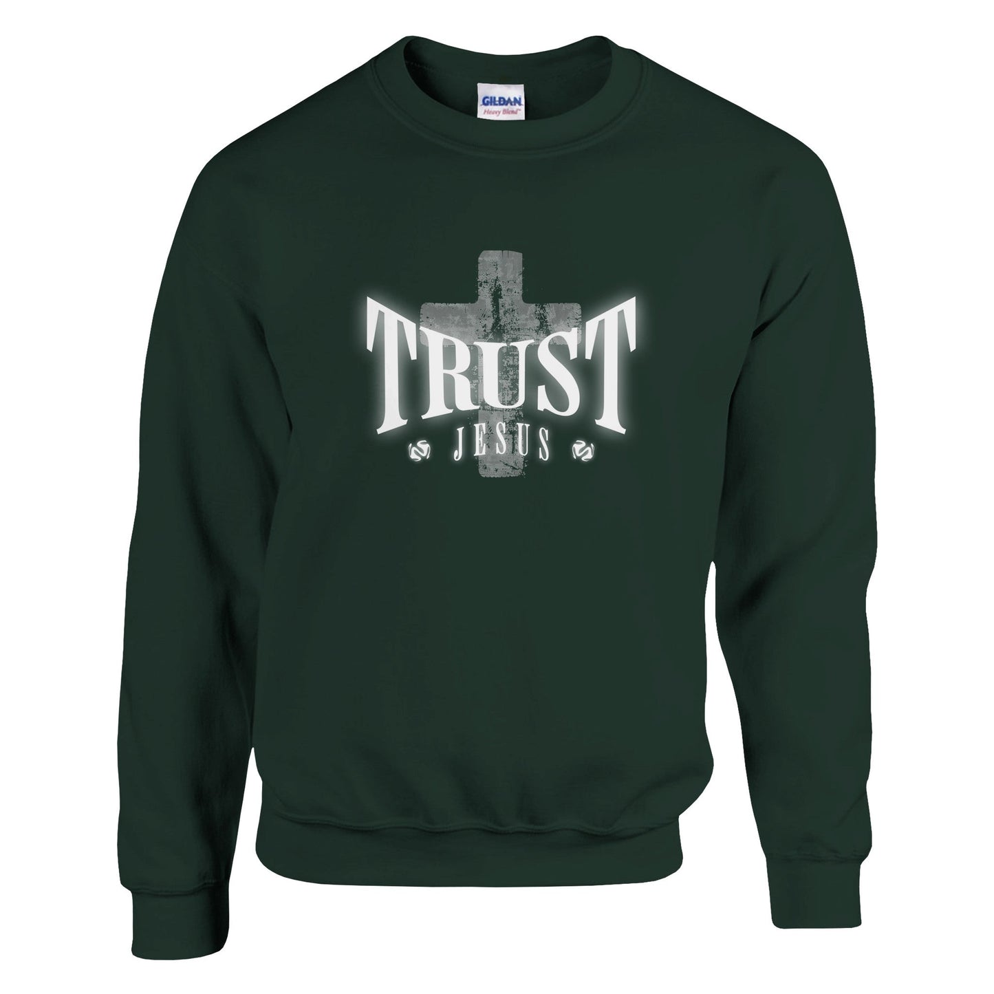 trust jesus stylish t shirt classic unisex crewneck sweatshirt gildan® 18000 Mom Dad Diva Family Threads